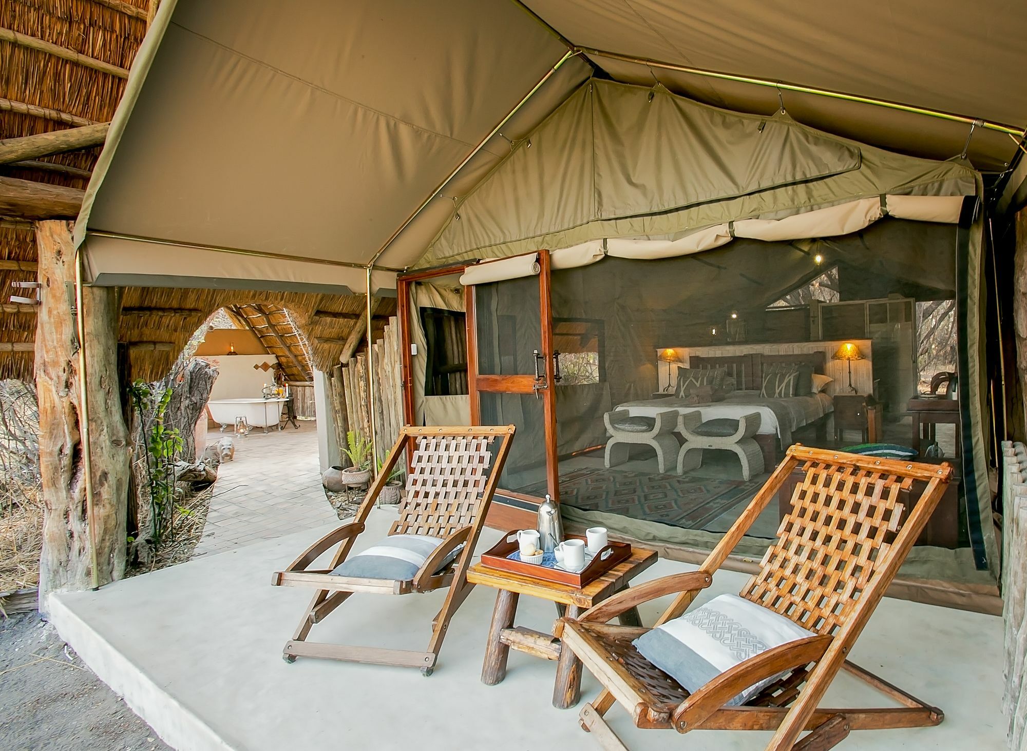 Отель The Hide Safari Camp Dete Экстерьер фото